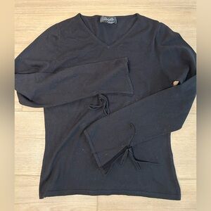 Christopher Fischer Black Silk Top